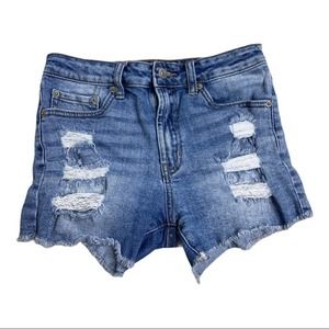 Just USA Authentic Jean Shorts Distressed Size XS